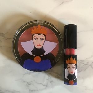 RARE Disney Evil Queen Blush and Lipstick Set